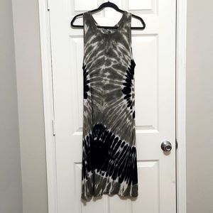Tie dye tank dress